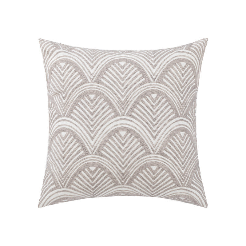 Sofa Seat Pillow Cover
Cotton Chain Embroidered Lumbar