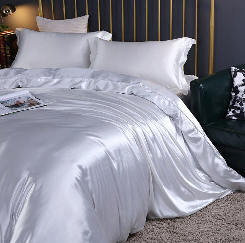 Silkworm Silk Satin Bed Sheet Quilt Cover
