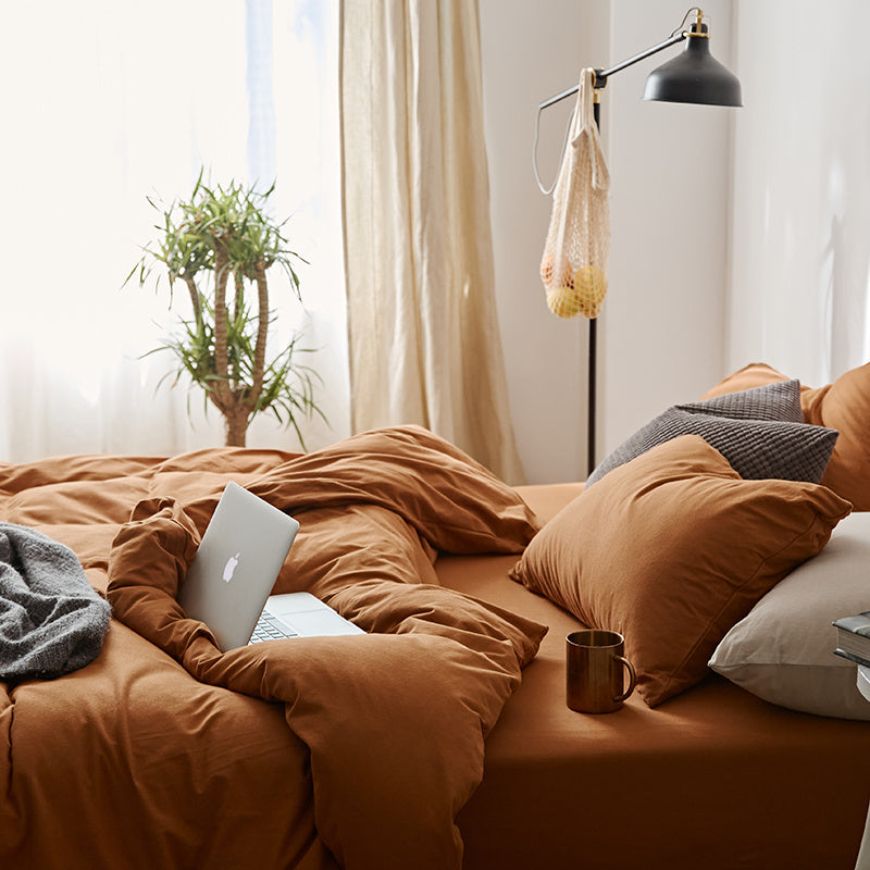 Denim Four Piece Soft Pure Cotton Quilt Cover