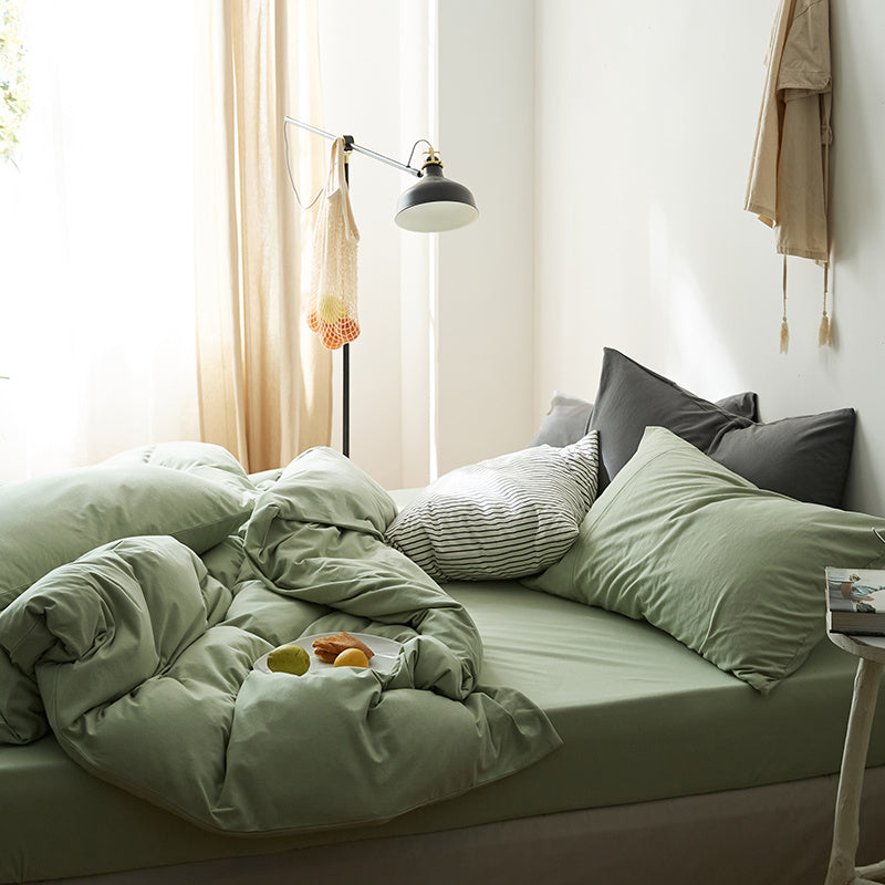 Denim Four Piece Soft Pure Cotton Quilt Cover