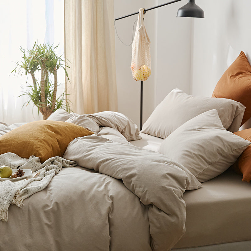 Denim Four Piece Soft Pure Cotton Quilt Cover