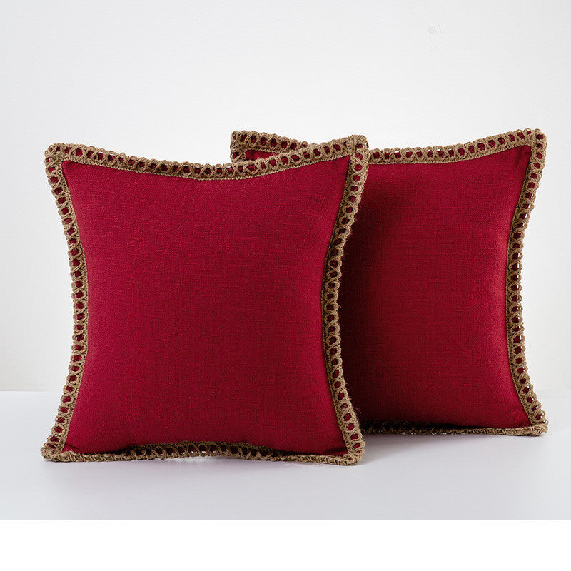 Home Hemp Rope Wrapped
Middle Hemp Pillow Case
