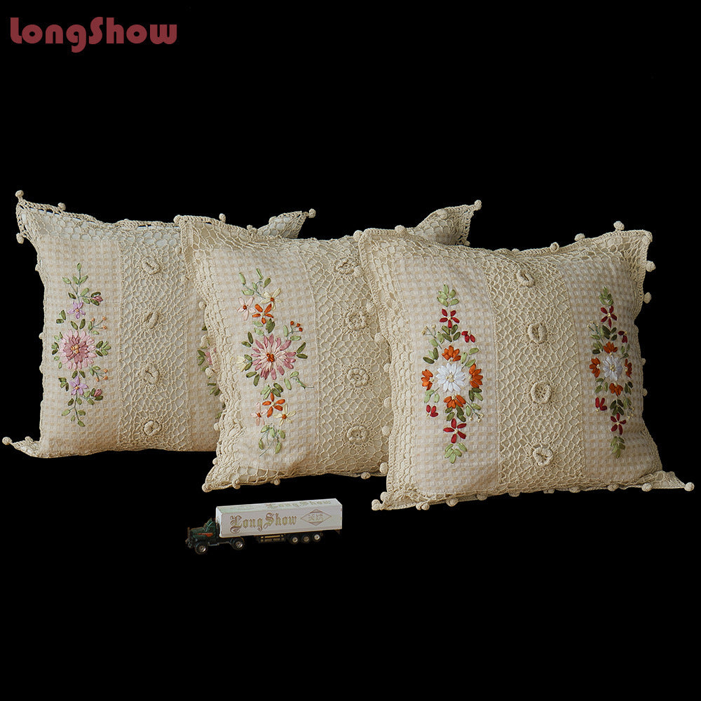 Cotton Pillow Case
Satin Embroidered Cushion