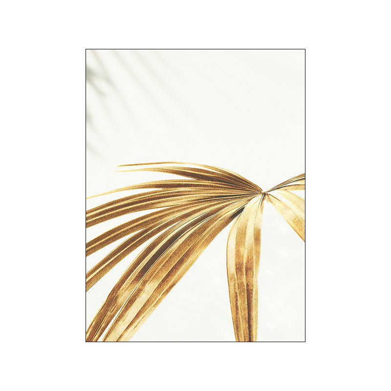 Nordic Modern Canvas Art Wall Painting Gold Foil Beach