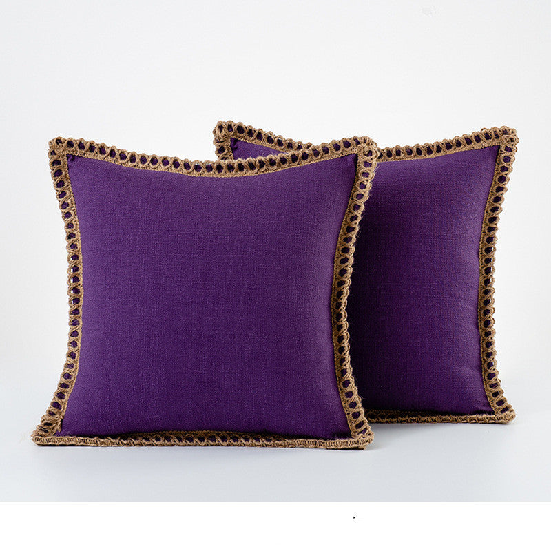 Home Hemp Rope Wrapped
Middle Hemp Pillow Case