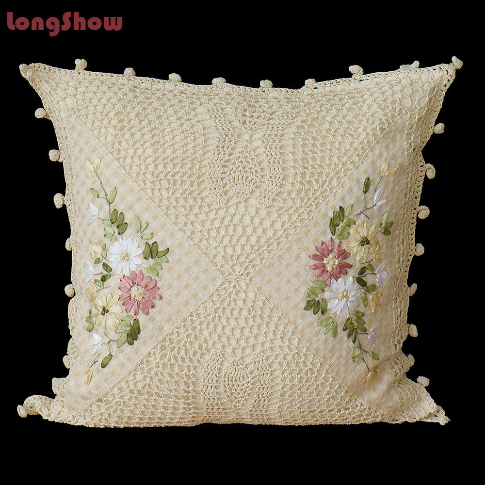 Cotton Pillow Case
Satin Embroidered Cushion