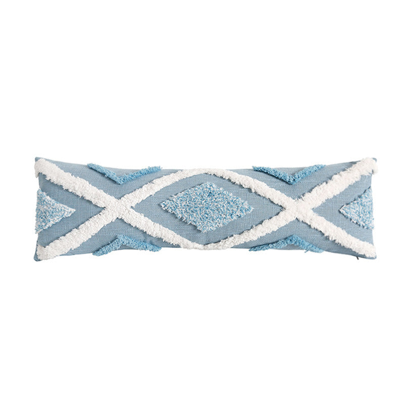 Blue Geometric Tufted
Pillow Extensions