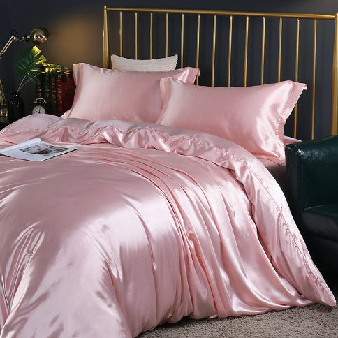 Silkworm Silk Satin Bed Sheet Quilt Cover