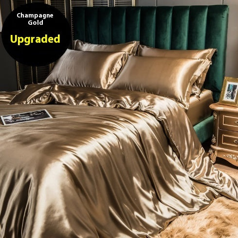 Silkworm Silk Satin Bed Sheet Quilt Cover
