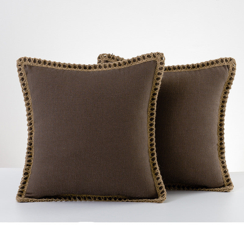 Home Hemp Rope Wrapped
Middle Hemp Pillow Case