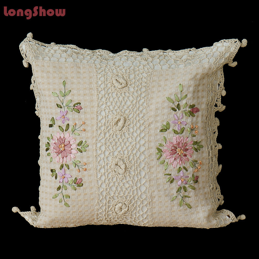 Cotton Pillow Case
Satin Embroidered Cushion