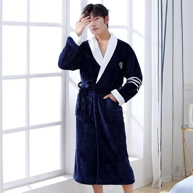 Winter Flannel Lovers Robe Gown
