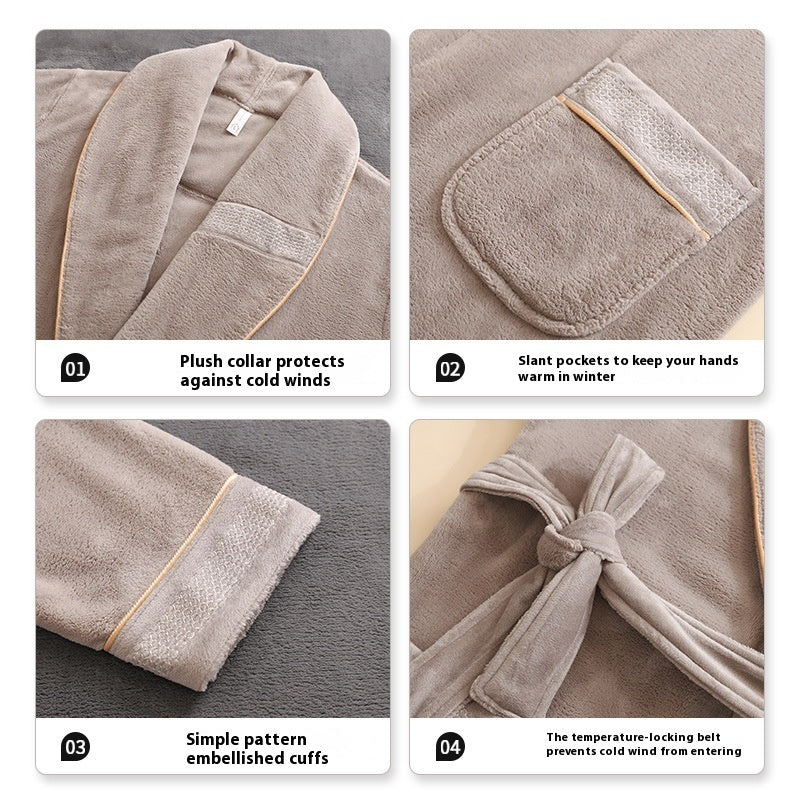 Winter Fleece Lining Plus Size Milk Fiber Homewear