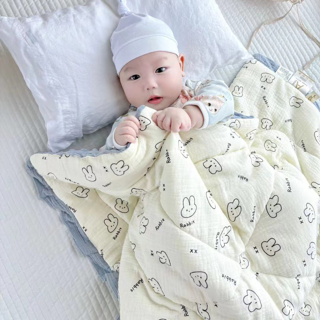 Lace Kindergarten Nap Soothing Ruffled Quilt