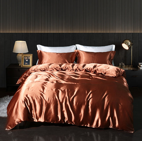 Silkworm Silk Satin Bed Sheet Quilt Cover