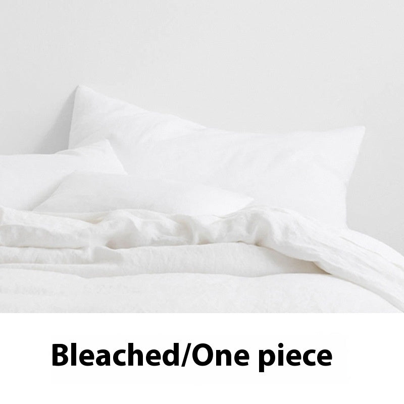 Ins Style Solid Color Linen Pillowcase