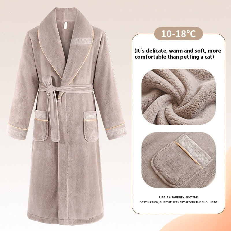 Winter Fleece Lining Plus Size Milk Fiber Homewear