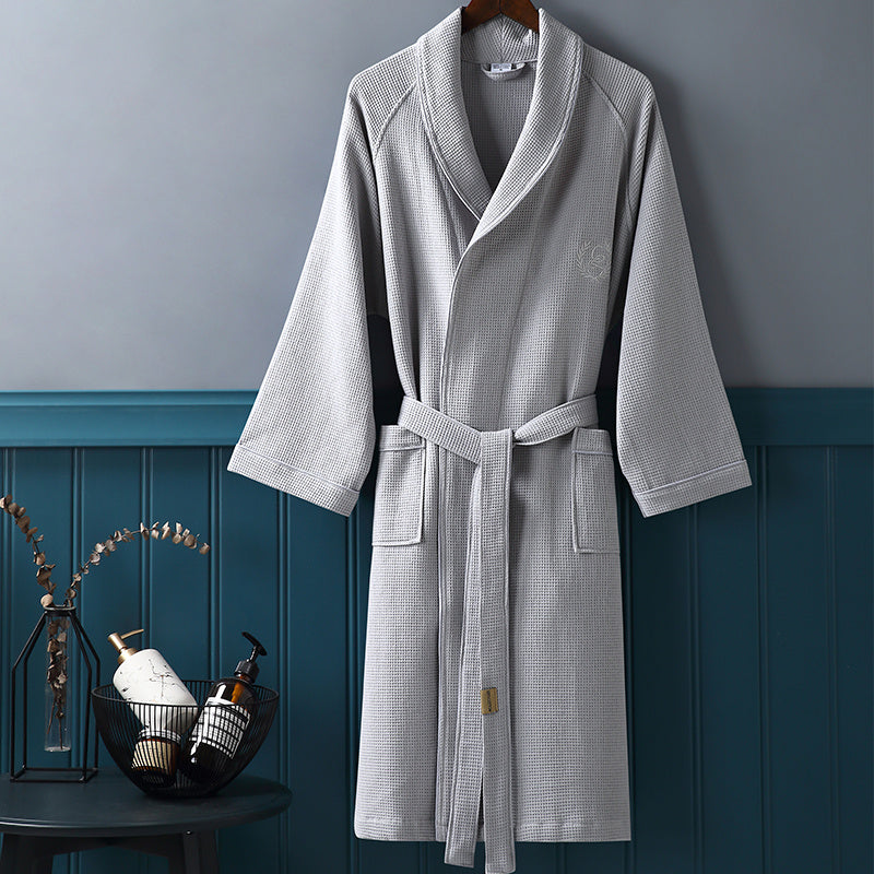 Quick-drying Men's Women's Long Bathrobe