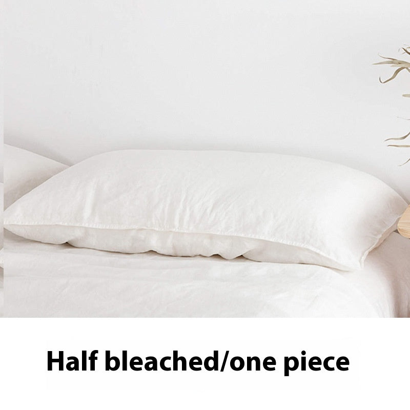 Ins Style Solid Color Linen Pillowcase