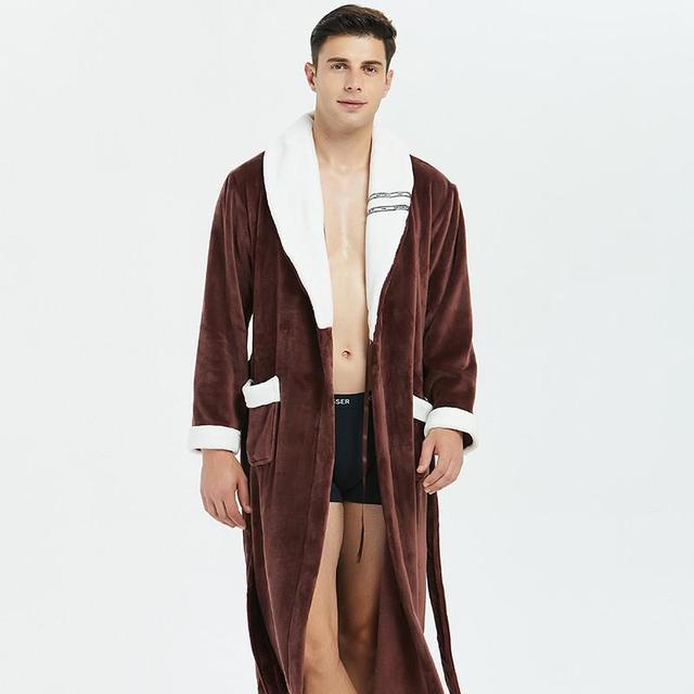 Winter Flannel Lovers Robe Gown