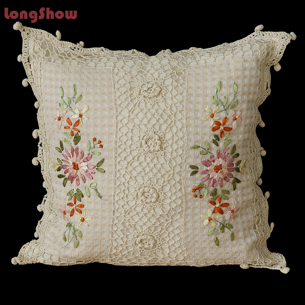 Cotton Pillow Case
Satin Embroidered Cushion