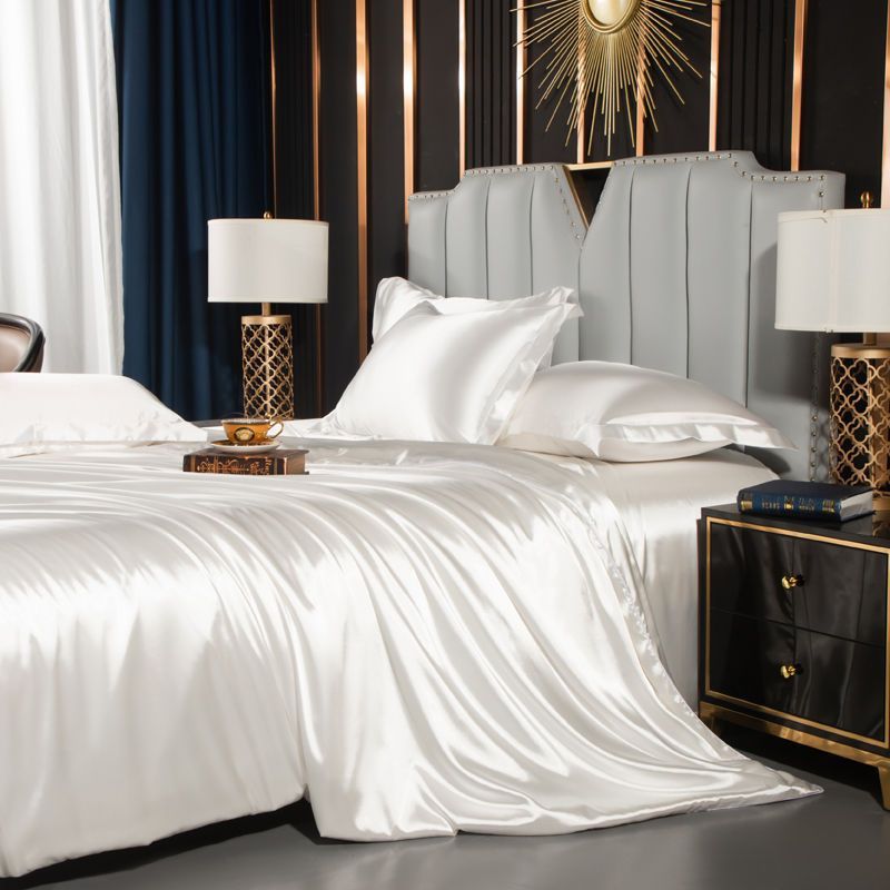 Washed Silk Bed Sheet Four-piece
Bedding Set