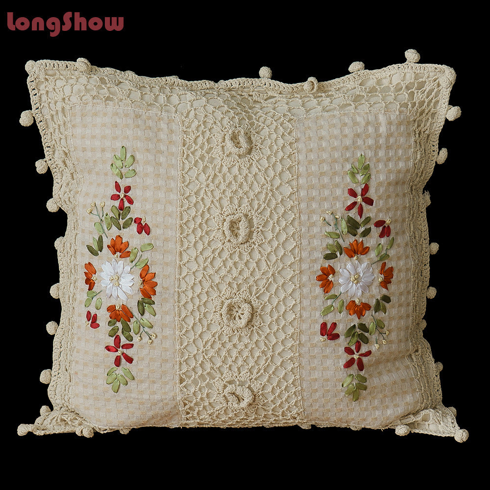 Cotton Pillow Case
Satin Embroidered Cushion