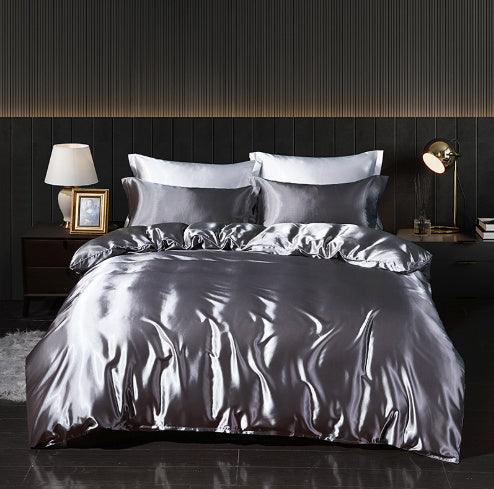 Silkworm Silk Satin Bed Sheet Quilt Cover