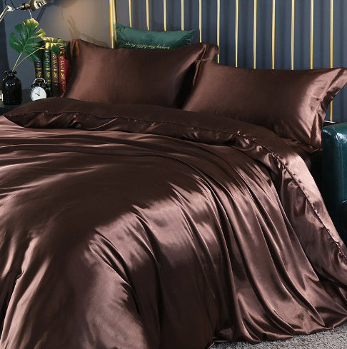 Silkworm Silk Satin Bed Sheet Quilt Cover
