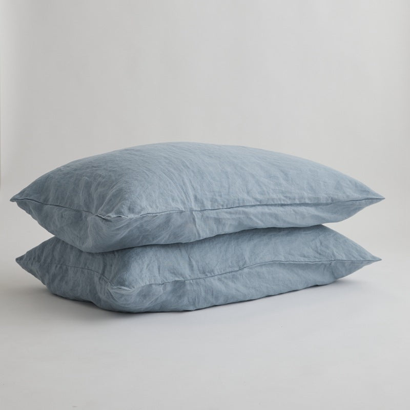 Ins Style Solid Color Linen Pillowcase