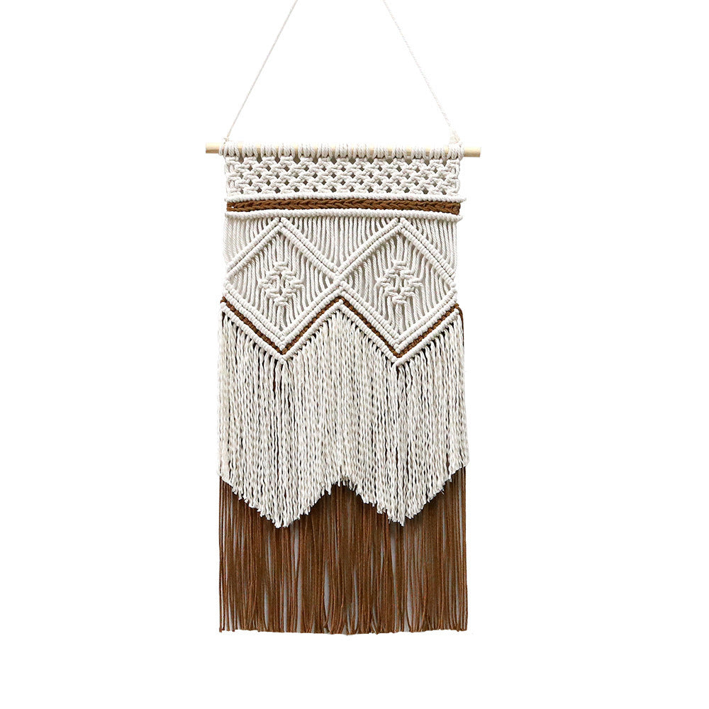 Hand-woven Tapestry Tassel Cotton String Wall Hanging