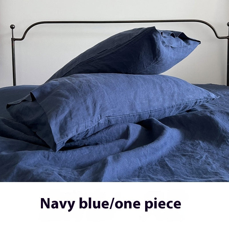 Ins Style Solid Color Linen Pillowcase