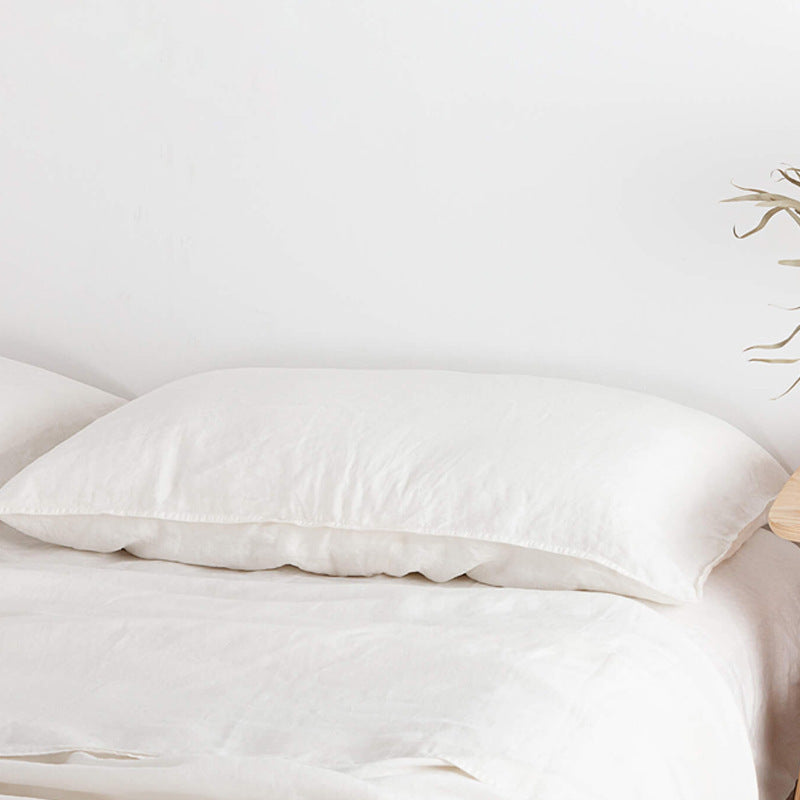 Ins Style Solid Color Linen Pillowcase