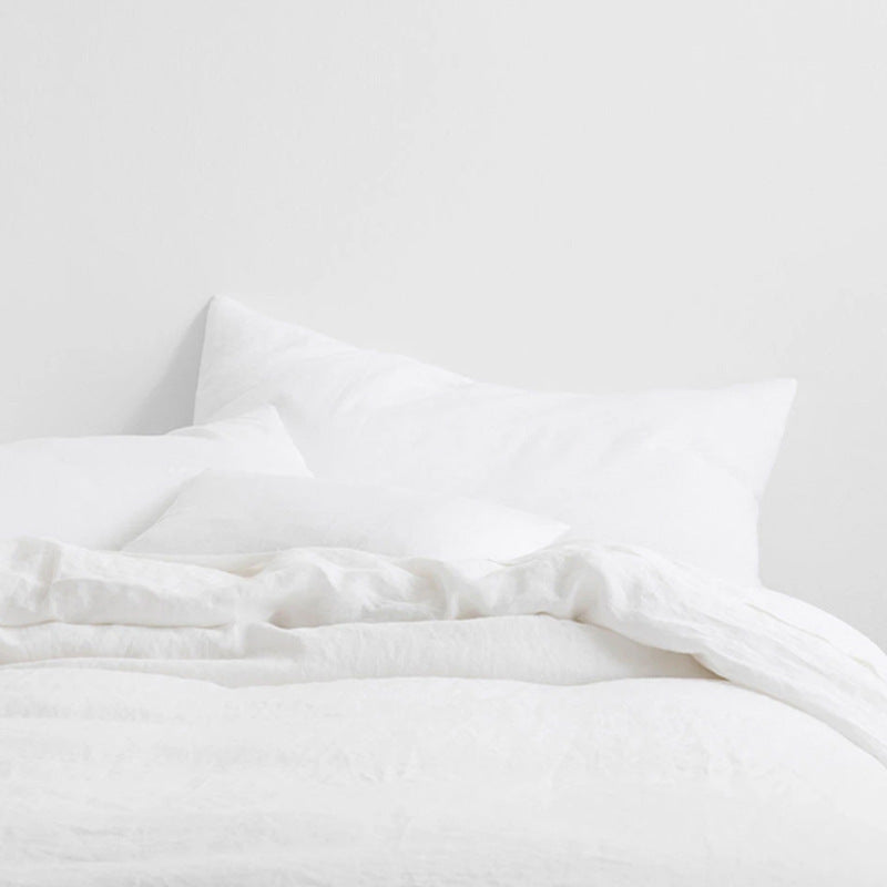Ins Style Solid Color Linen Pillowcase