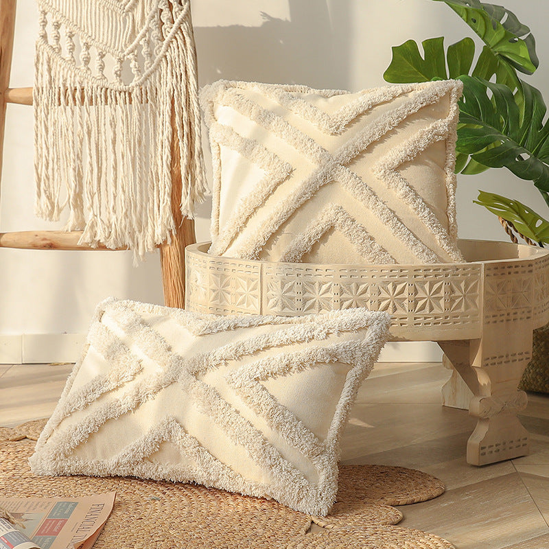 Tassel Tufted Pillow Decoration Cushion Cover
