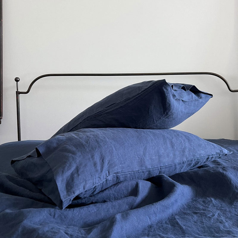 Ins Style Solid Color Linen Pillowcase