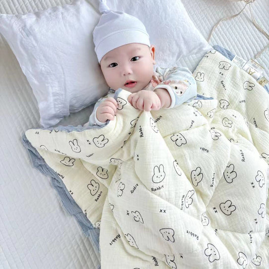 Lace Kindergarten Nap Soothing Ruffled Quilt